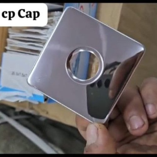 Chrome Square CP Cap Cover
