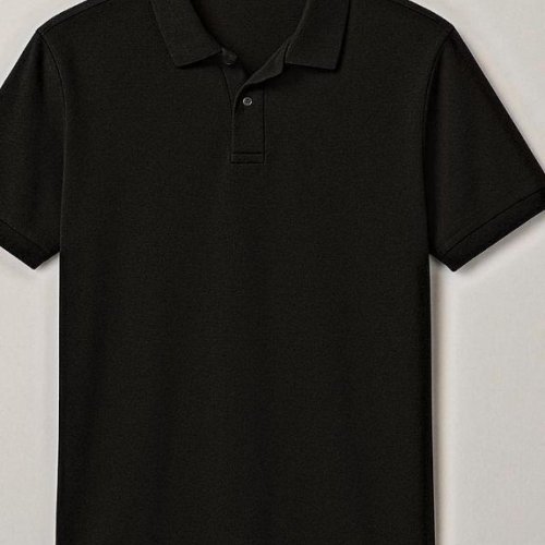 Mens Black Polo T Shirt