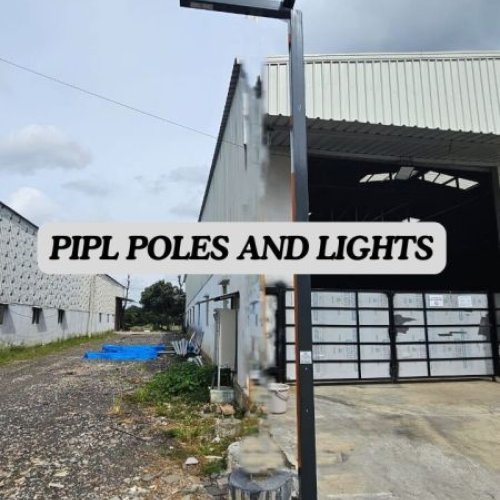 Modern Dual-Arm Square Pole