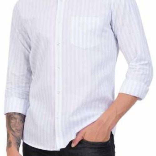 Men Solid Pure Cotton Shirt