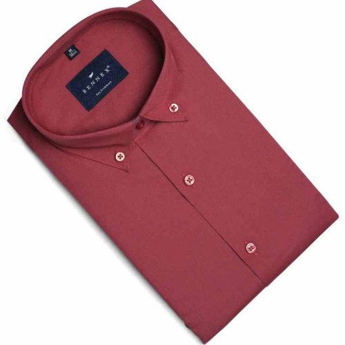 Plain Cotton Button Down Shirt