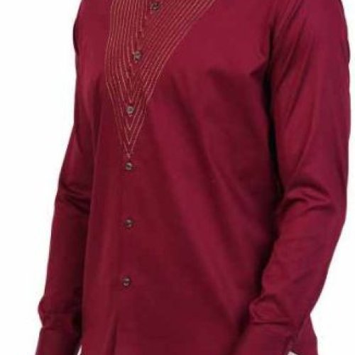 Plain Pure Cotton Formal Shirt