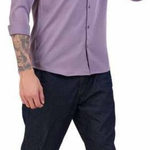 Purple Men Pure Cotton Shirt