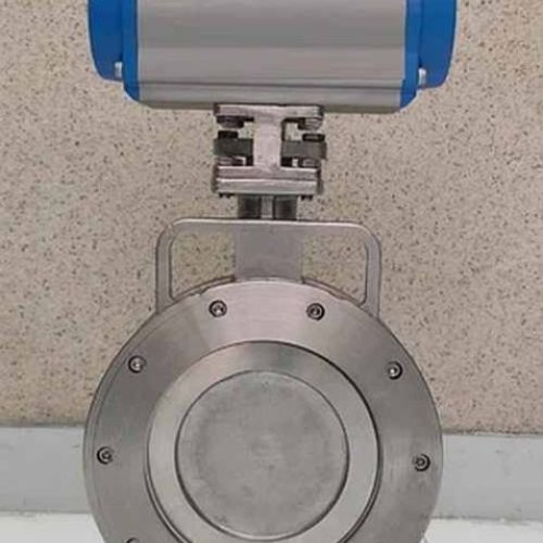 Pneumatic Double Eccentric Wafer Type Butterfly Valve