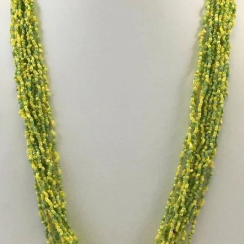 NK 10967 Green Beaded Necklace