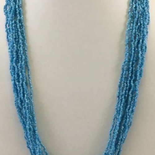 Light Blue Beaded Necklace