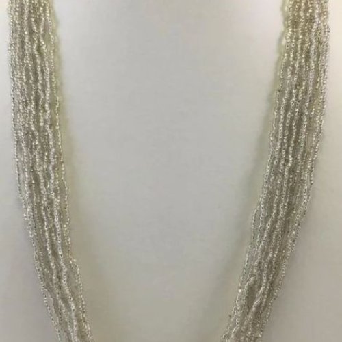 NK 11006 Grey Beaded Necklace