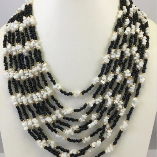NK 11012 Multicolor Beaded Necklace