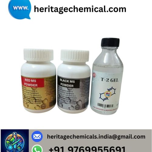 Red and Black MS Powder with T2 Gel