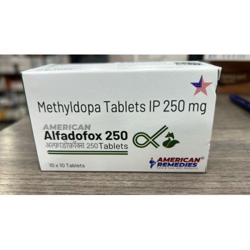 Alfadofox Methyladopa 250mg Tablets