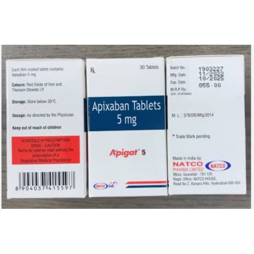 Apigat Apixaban 5mg Tablets
