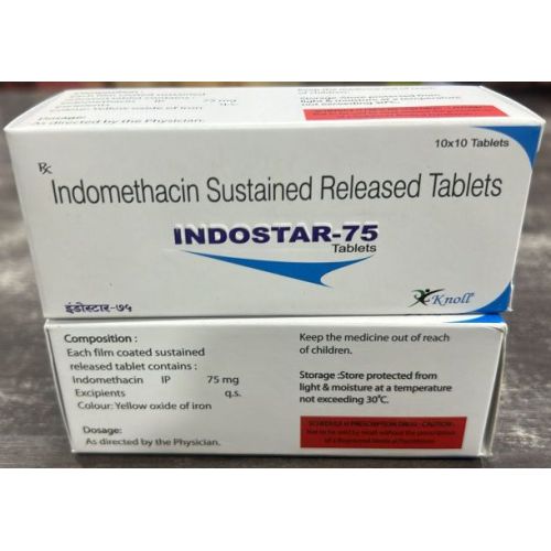 Indostar 75mg Indomethacin Sustained Released Tablets