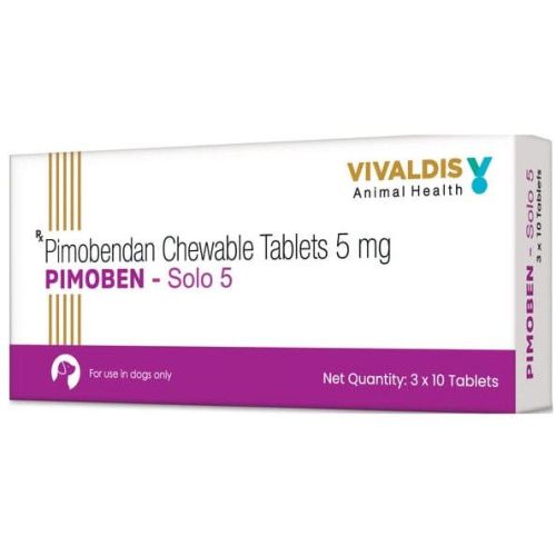 Pimoben Solo 5mg Chewable Tablets