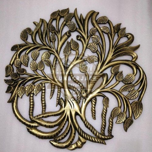 Decorative Metal Brass Tree OF Life Accent Wall Panel