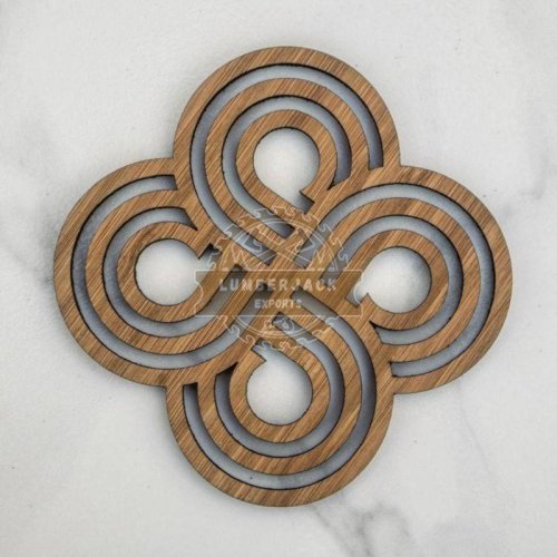 Decorative Sheesham Geometric Accent Wall Panel