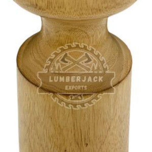 Modern Cylindrical Wooden Candle Stand