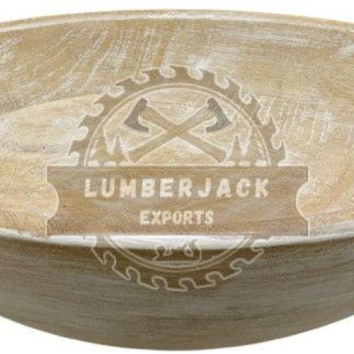 Natural Finish Mango Wood Serving Bowl