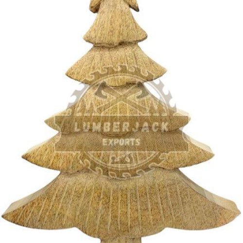 Wooden Decorware Christmas Layered Tree Sculpture