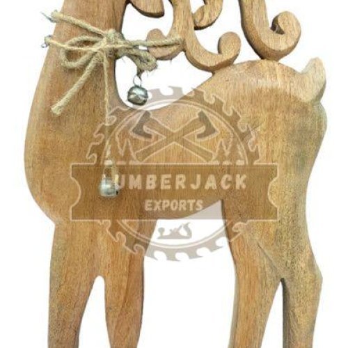 Wooden Decorware Christmas Reindeer Figurine