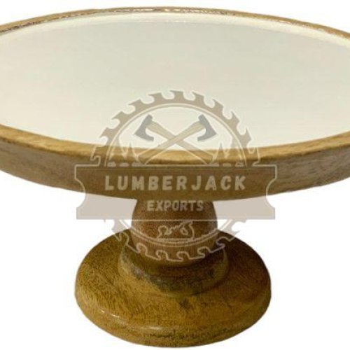 Wooden Pedestal Display Platform Cake Stand