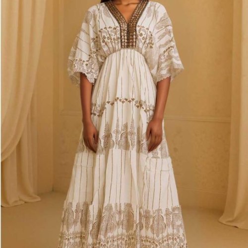 Ladies Boho Printed Dress