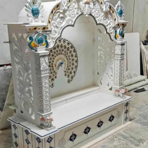 Handicraft White Marble Temple