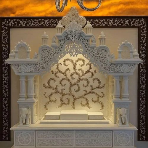 Handmade White Marble Temple
