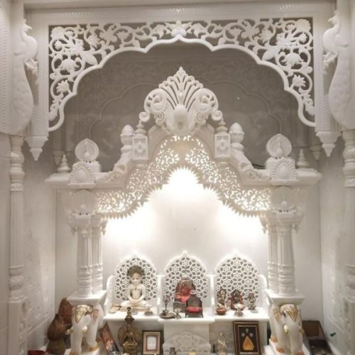 Traditional White Marble Temple