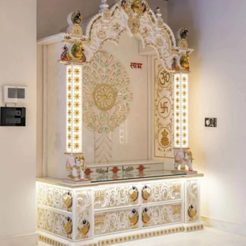 Unique White Marble Temple