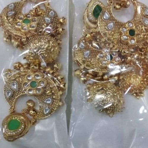 Horn Brass Earrings