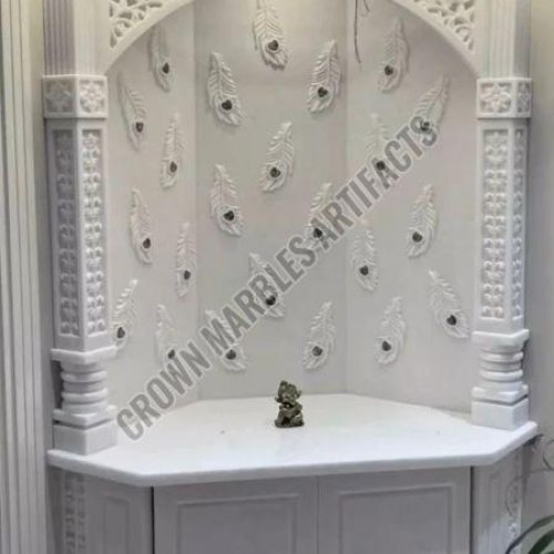 6 Feet Marble Carved Temple