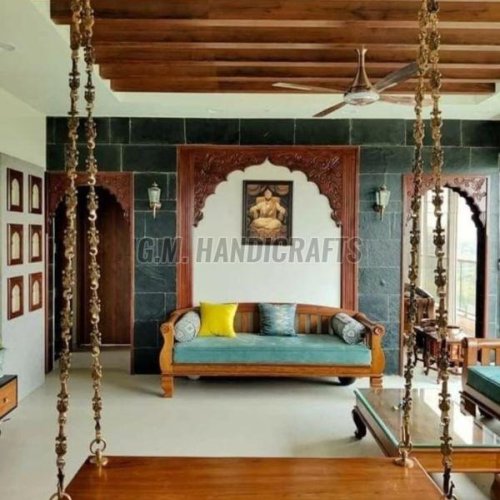 Ceiling Mounted Wooden Jhula