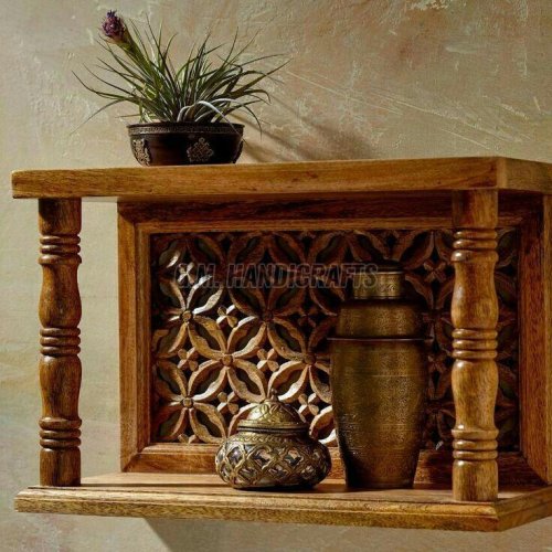 Designer Wooden Wall Shelf