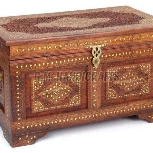 Rectangular Traditional Wooden Trunk