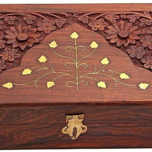 Rectangular Wooden Jewellery Box