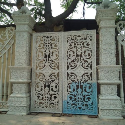 10 Feet White GRC Wedding Gate