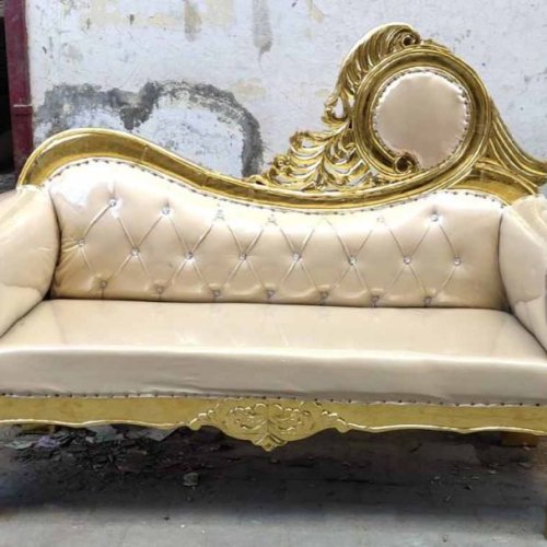 Golden Fiber Wedding Sofa