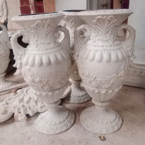 White GRC Flower POT