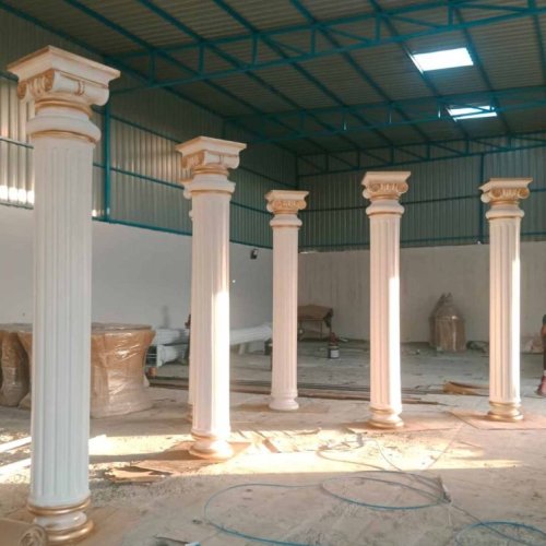 White GRC Pillar