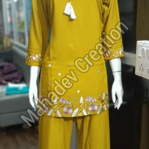 Female Celebration Style Tassel Kurta Set