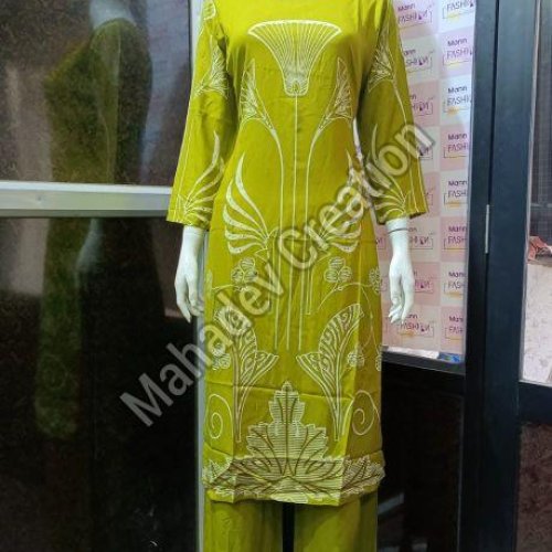 Female Ethnic Function Floral Palazzo Set