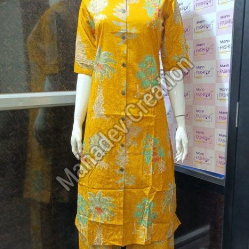 Ladies Casual Style Botanical Tunic Set