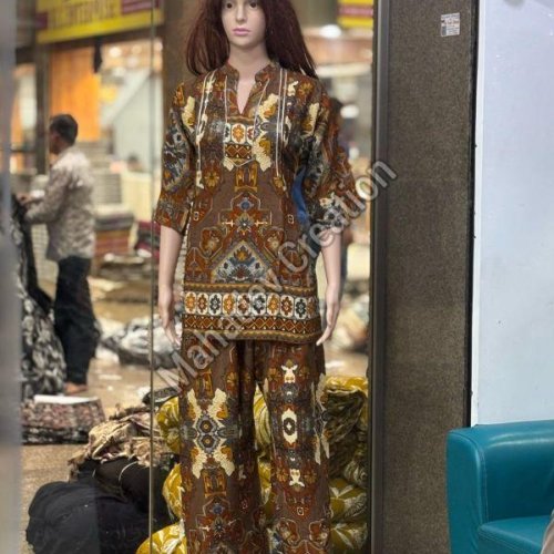 Ladies Ethnic Print Tunic Set