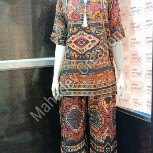 Ladies Tribal Style Tassel Co-ord Set