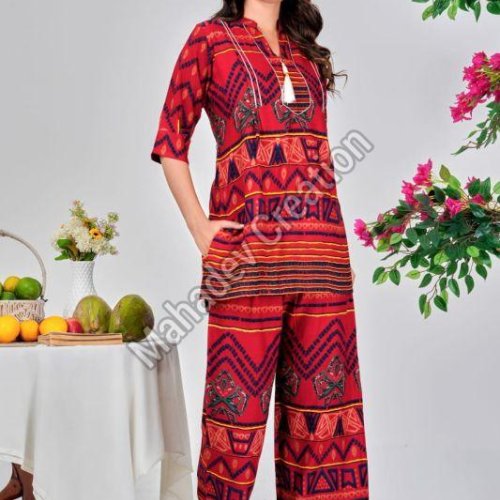 Lady Casual Fusion Tribal Co-ord Sets