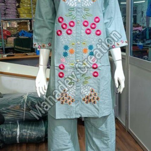 Ladies Ethnic Party Floral Tunic Set