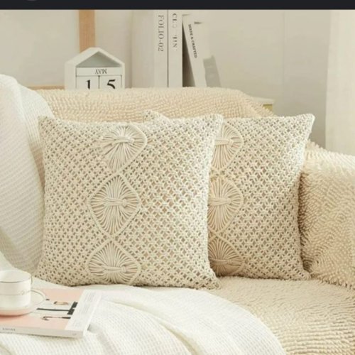 Cotton Macrame Pillow Cover