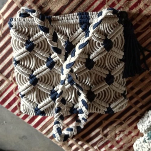 Handmade Macrame Cotton Shoulder Bag