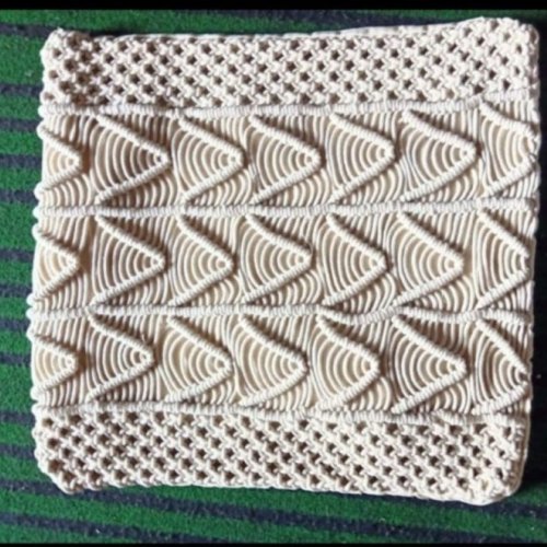 Embroidery Macrame Cushion Cover