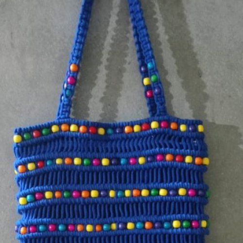 Handmade Macrame Tote Sling Bag